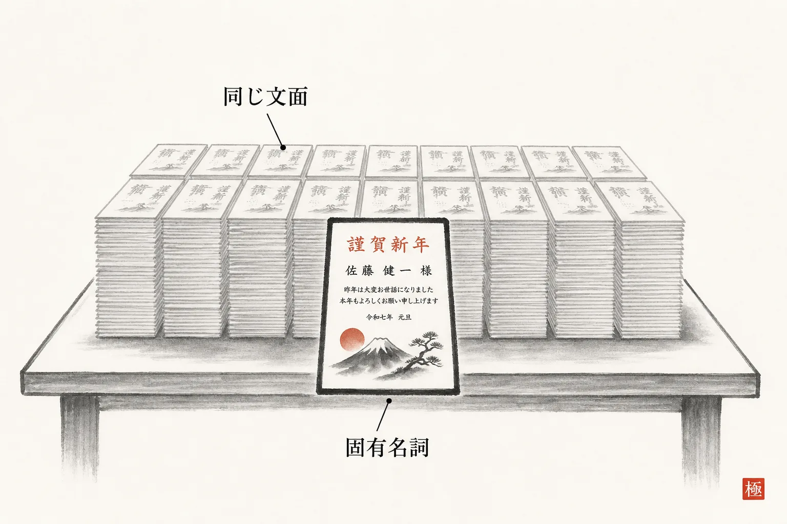 固有名詞の有無で記憶への残り方が変わることを示す比較図