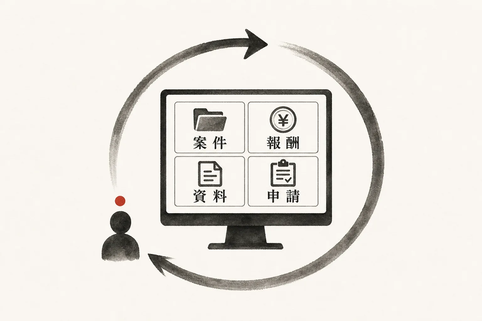 パートナー画面で確認する4つの判定ポイント図