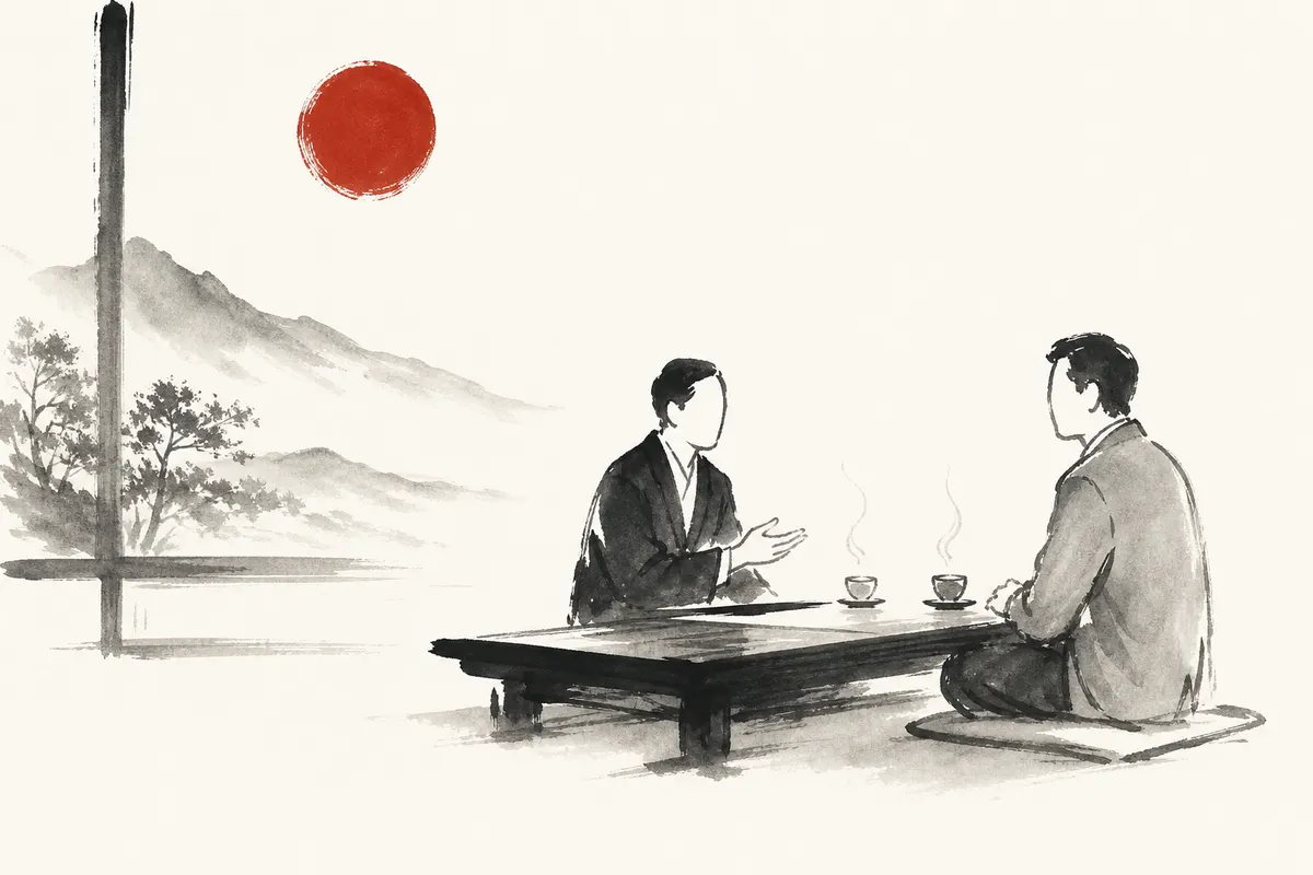朝活・ランチ会など少人数の集まりの使い方のイメージイラスト