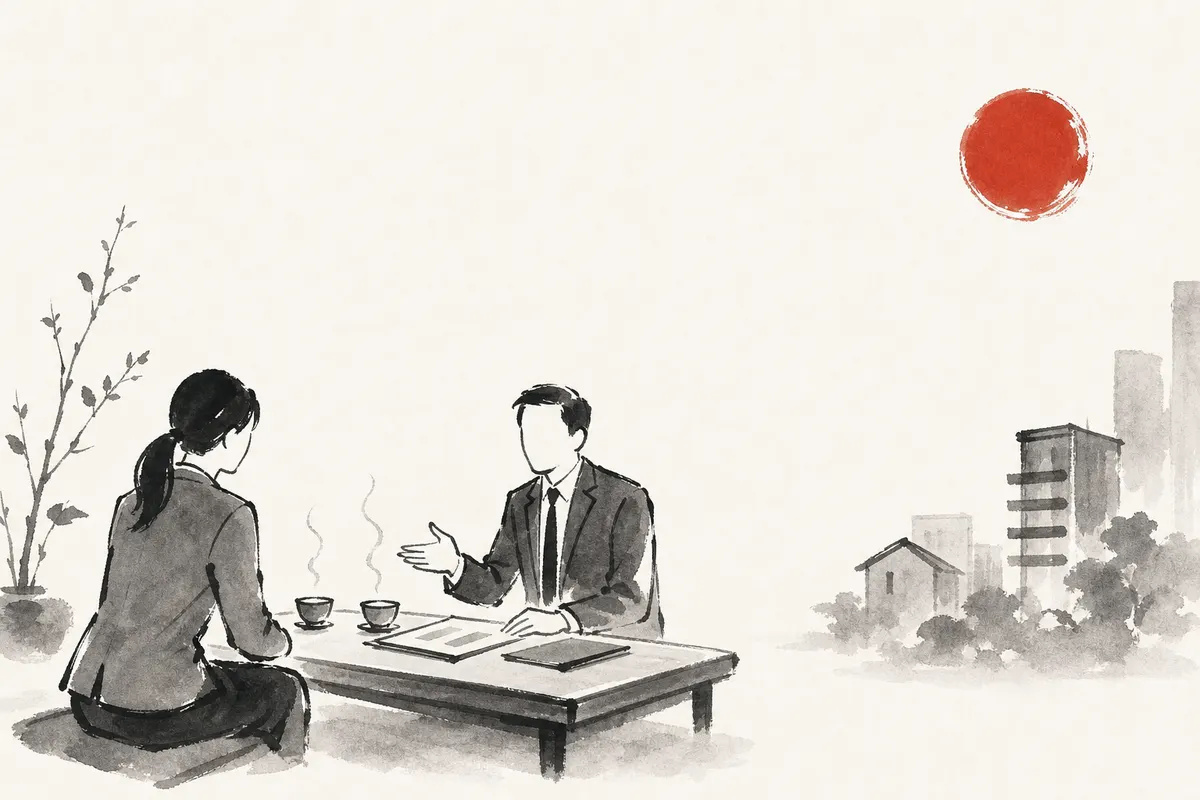 賃貸仲介の集客｜ポータルの反響を待つだけにせず、入居した人の紹介につなげるのイメージイラスト
