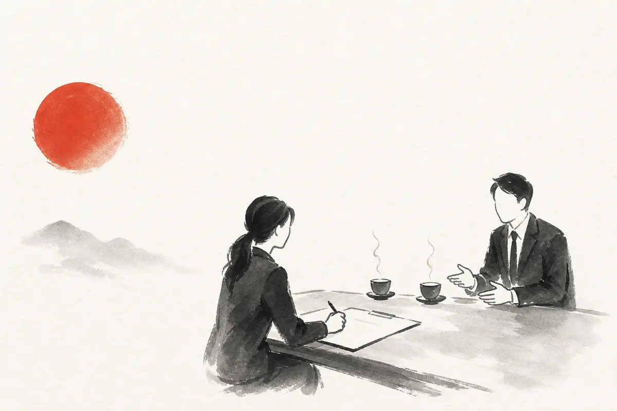 ヒアリングシートの作り方｜聞く順番を決めておくと、打ち合わせが短くなるのイメージイラスト