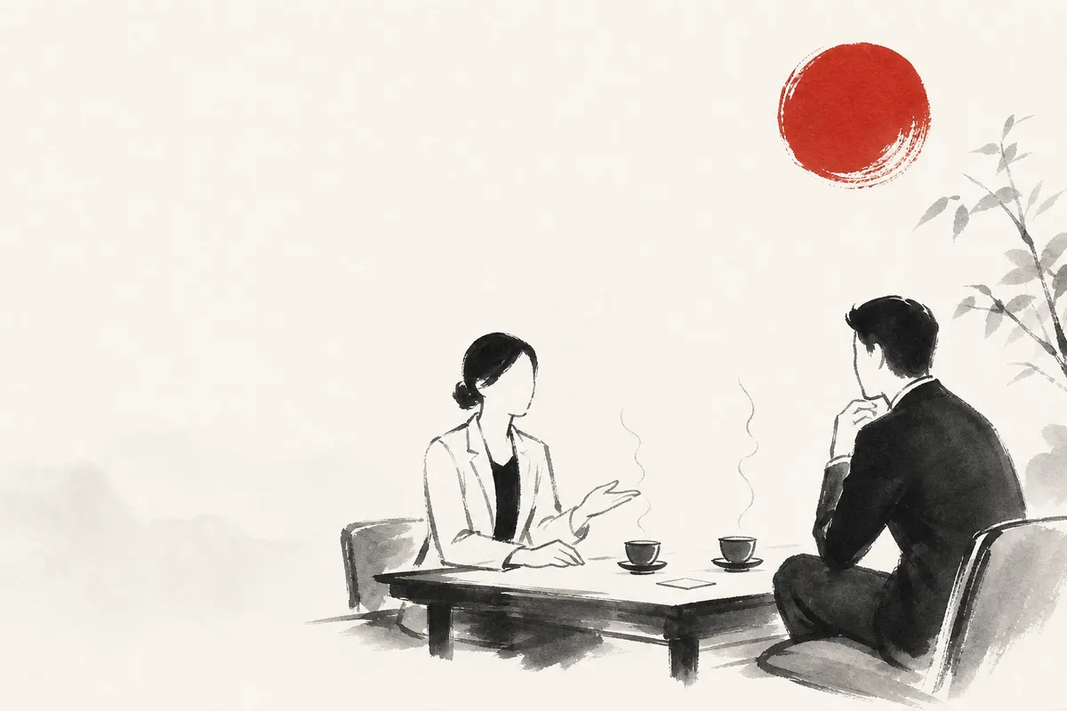 ひとり社長・フリーランスの名刺に何を書くかのイメージイラスト