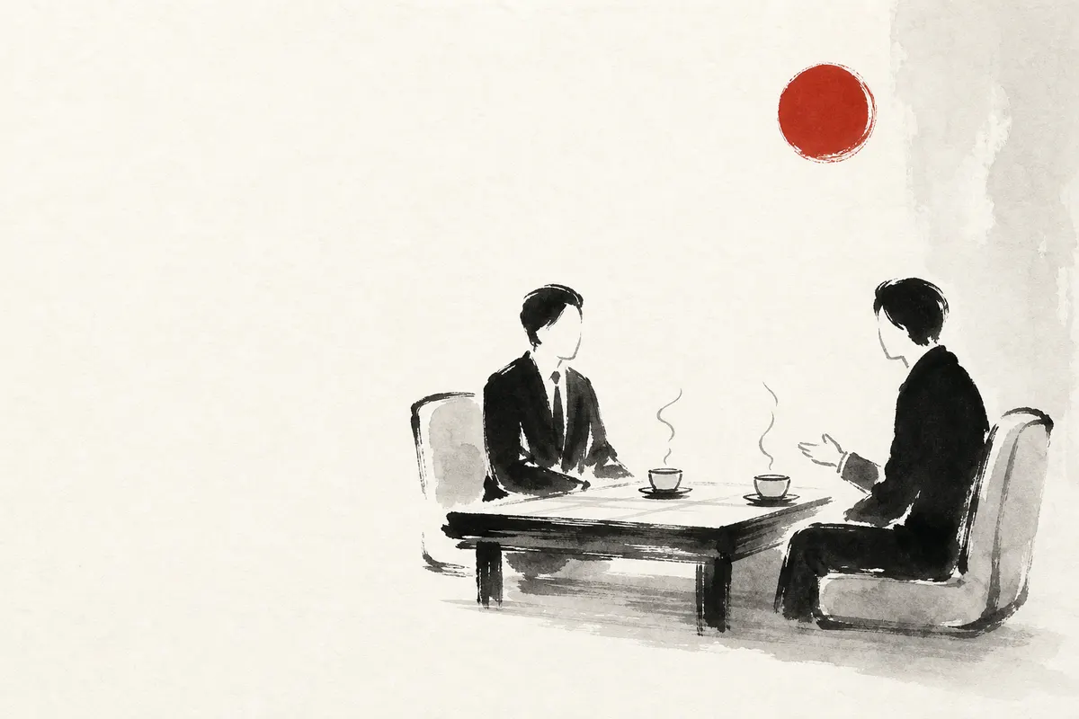 会食当日の流れ｜到着から解散までにやることのイメージイラスト