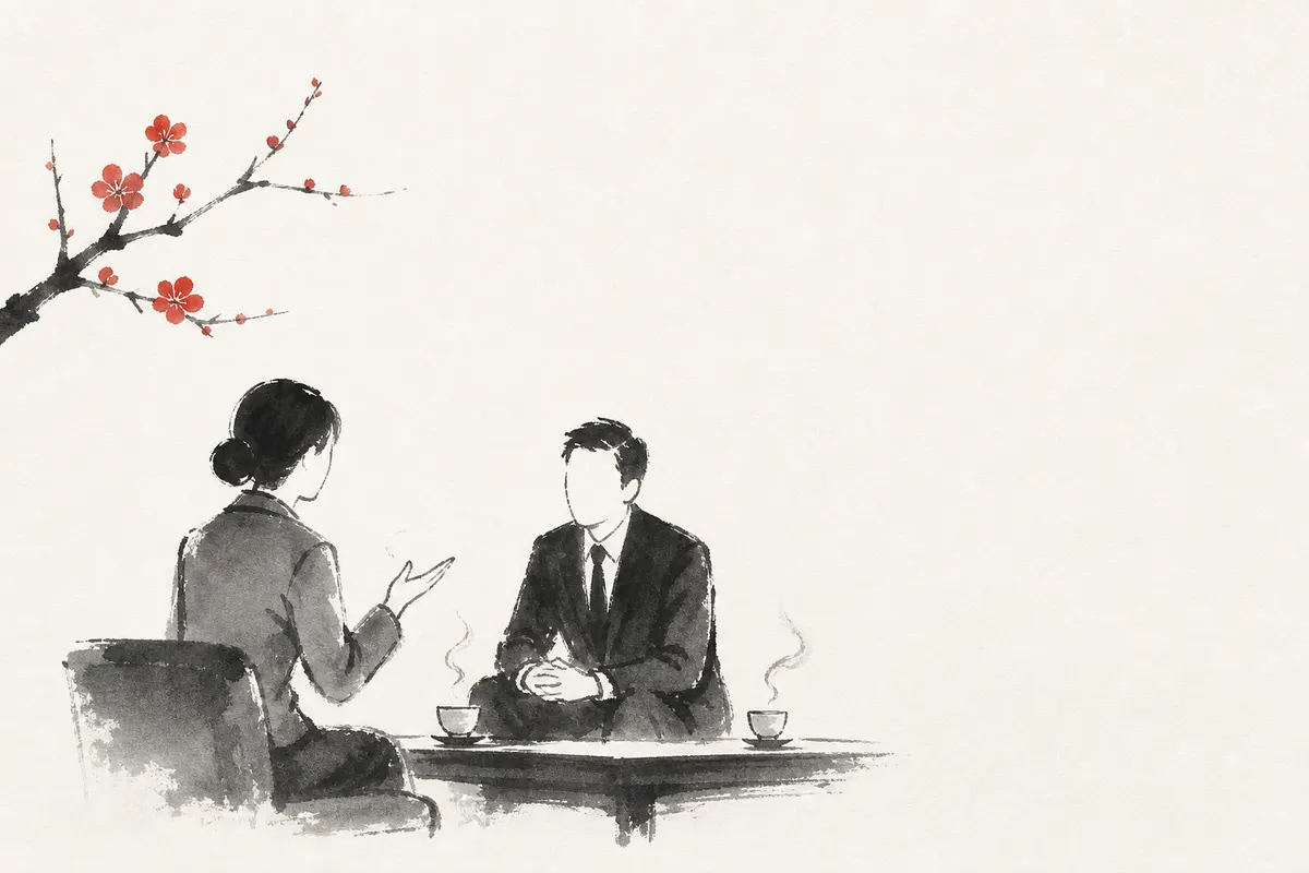 話すのが苦手なら聞き役に回る｜持っていく質問リストのイメージイラスト