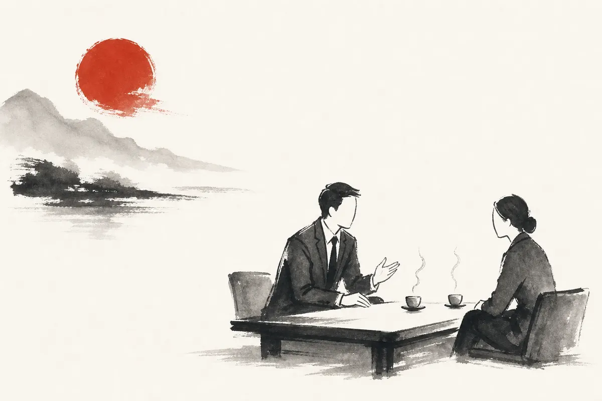 オンライン商談全盛の今、あえて対面で会う価値をどう説明するかのイメージイラスト